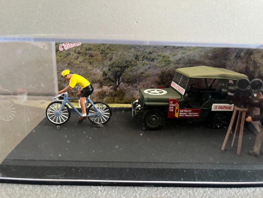 Voiture Miniature Jeep Willys MB Etape 33 La Route Bleue RN7 1/43