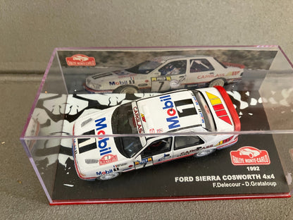 Voiture Miniature Ford Sierra Cosworth 4x4 Rallye Monte Carlo 1992 Altaya 1/43