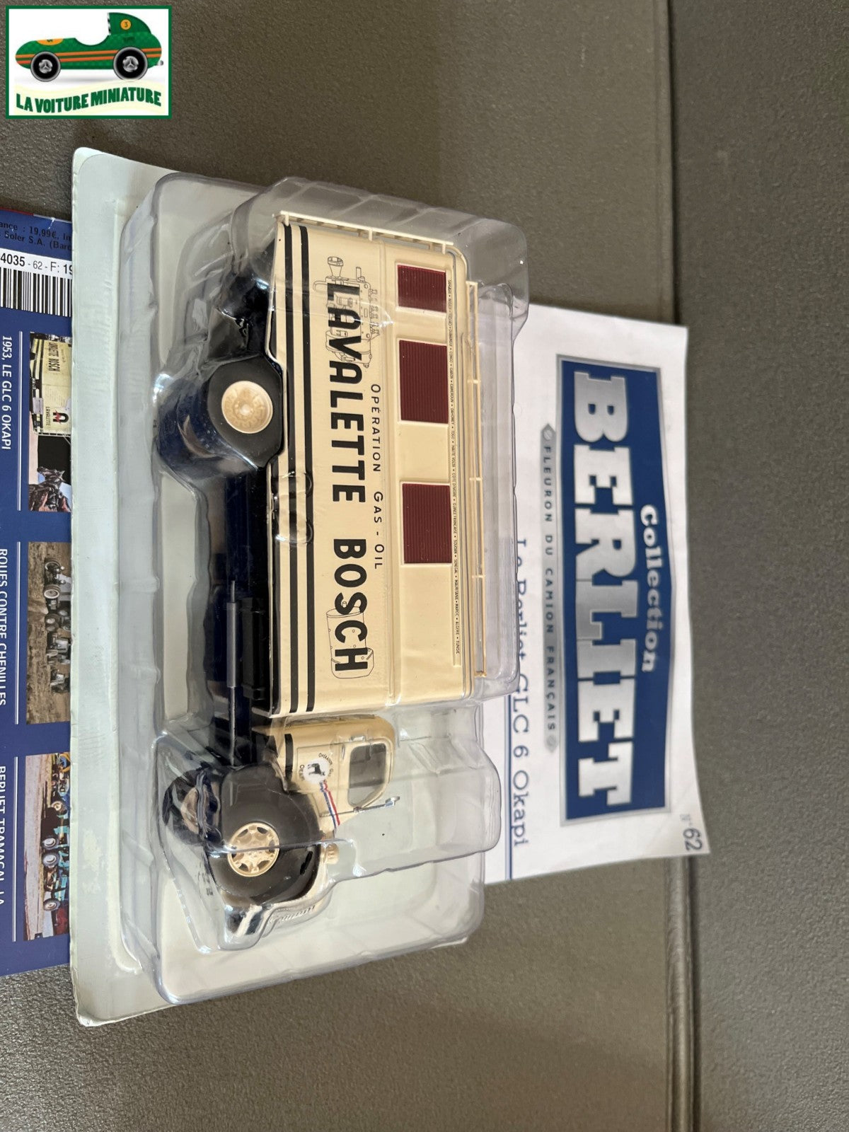 Voiture miniature Camion Berliet GLC 6 Okapi Hachette 1/43