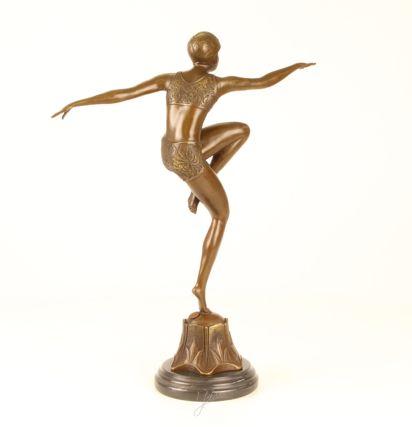 Statue Sculpture Bronze Art Déco Nouveau Danseuse Avec Brio DSBJ-25 Moderne