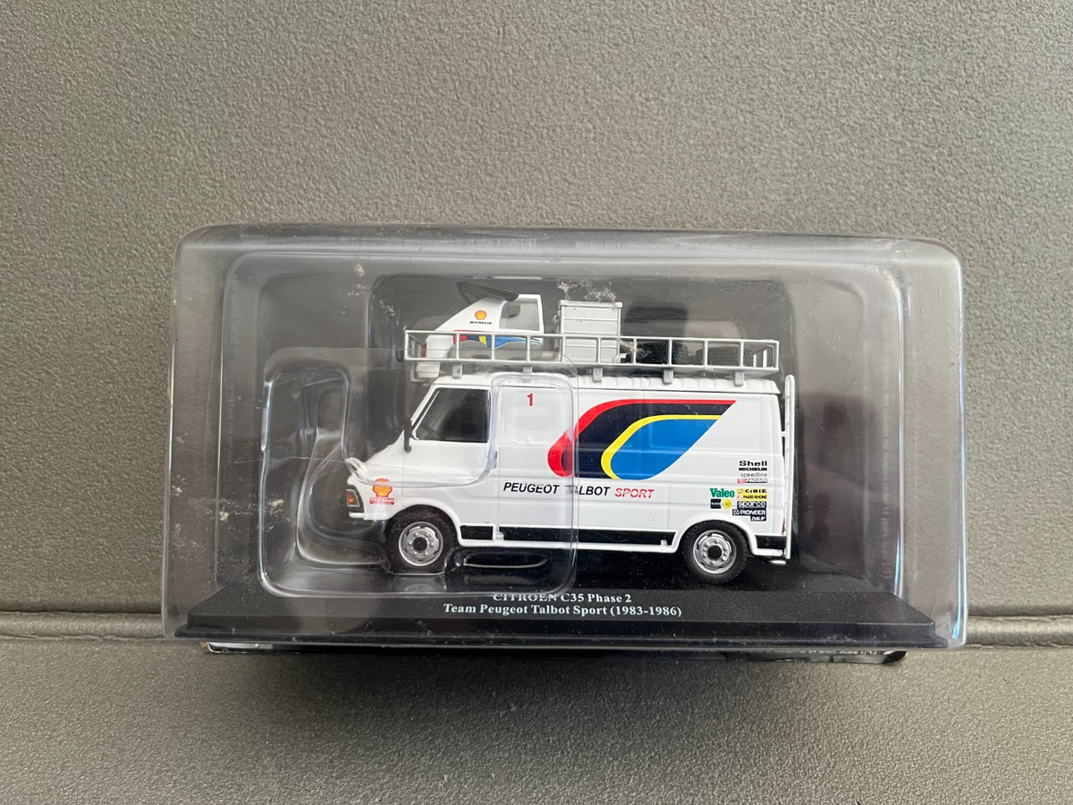 Camion Assistance Rallye Citroen C35 Phase 2 Team Peugeot Sport 1983 Altaya 1/43