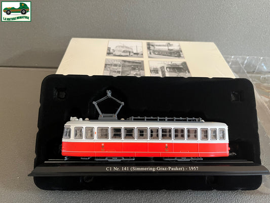 Voiture Miniature Tramway C1 Nr. 141 1957 Ixo Atlas au 1/87