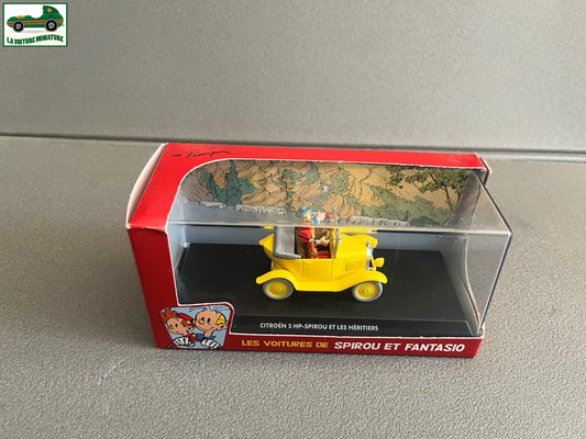 Voiture Miniature Citroen 5 HP Spirou et les héritiers 1/43