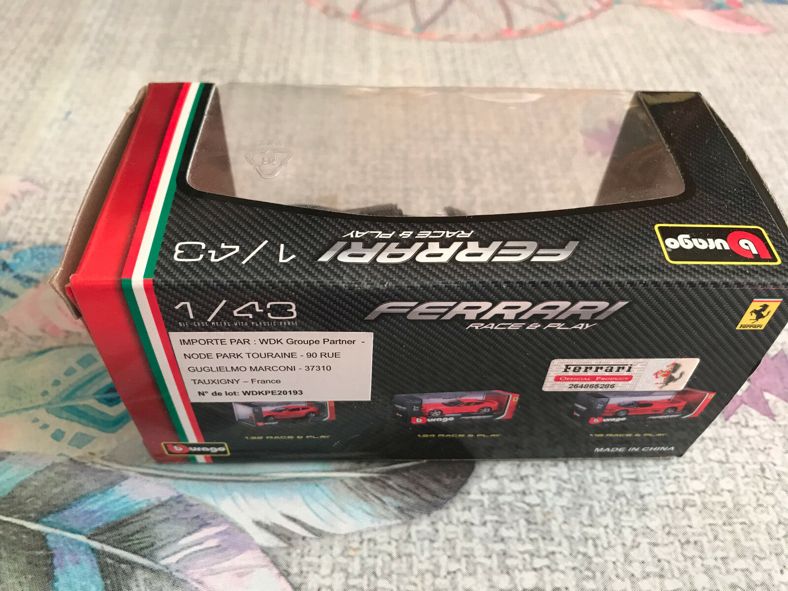 Voiture miniature Ferrari Aperta Burago Noire au 1/43