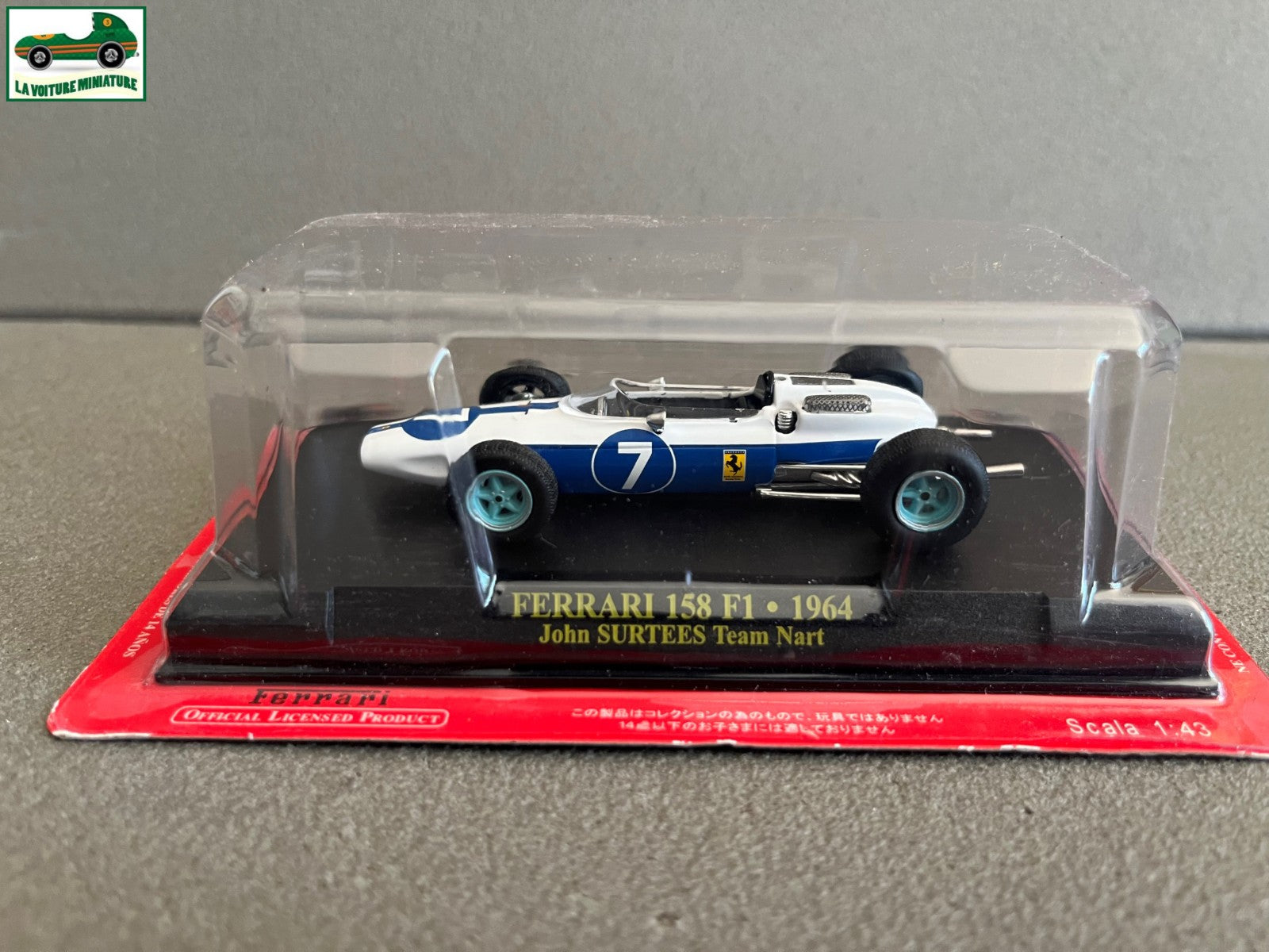 Voiture miniature Collection Formule 1 Ferrari 158 F1 1964 Surtees Nart au 1/43