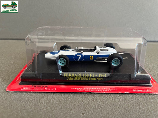 Voiture miniature Collection Formule 1 Ferrari 158 F1 1964 Surtees Nart au 1/43