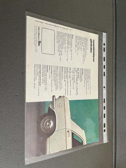 Ancien Dépliant Brochure Documentation Automobile Peugeot 204