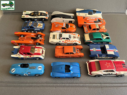 Miniature Lot 16 Voiture Modifiées Repeinte Kit monté  1/43 Défauts Pièces HS
