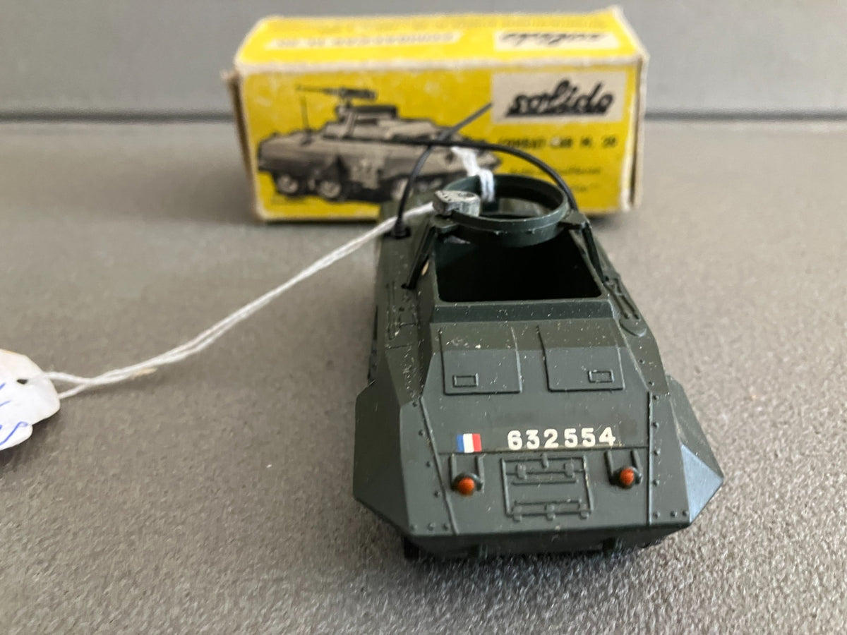 Ancienne Miniature Militaire Blindé Char Combat Car M. 20 200 Solido France 1/50