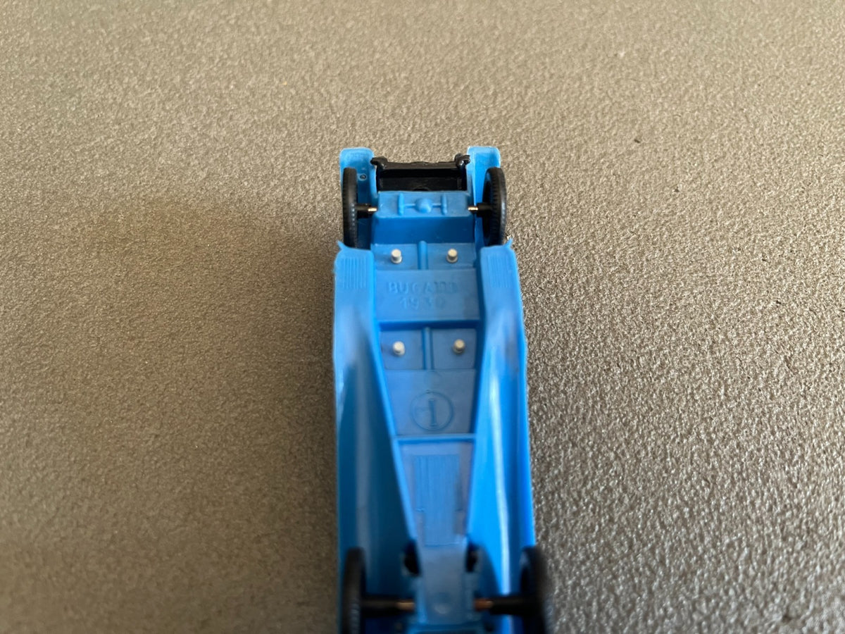 Voiture Miniature Ancien Plastique Bugatti 1930 Huilor