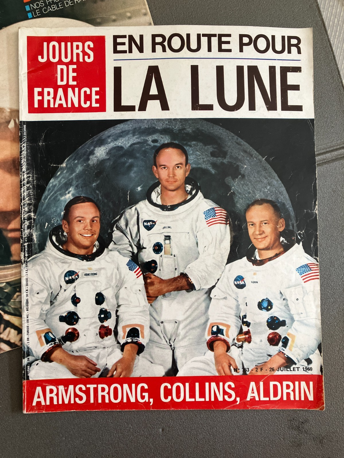 Lot Livre Magazine Revue Lune Espace Armstrong Paris Match Jours de France 1969