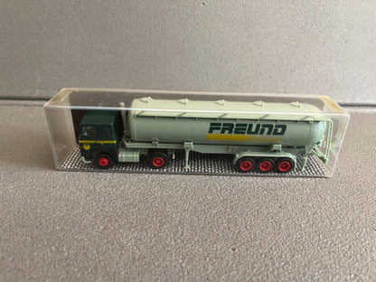 Voiture Miniature Camion Semi Remorque Scania Freund Albedo HO 1/87