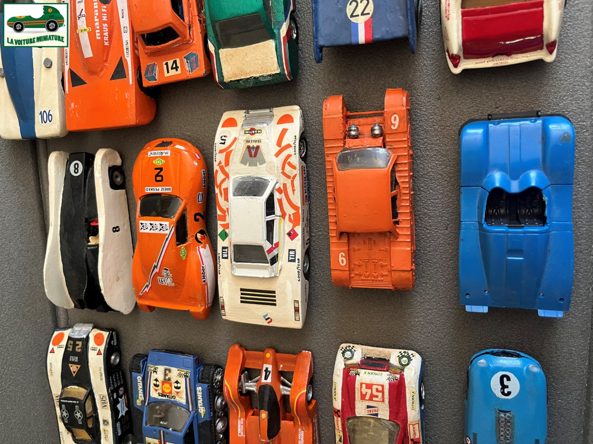 Miniature Lot 16 Voiture Modifiées Repeinte Kit monté  1/43 Défauts Pièces HS