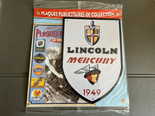 Plaque Métal Voiture Automobile Publicitaire Collection Lincoln Mercury