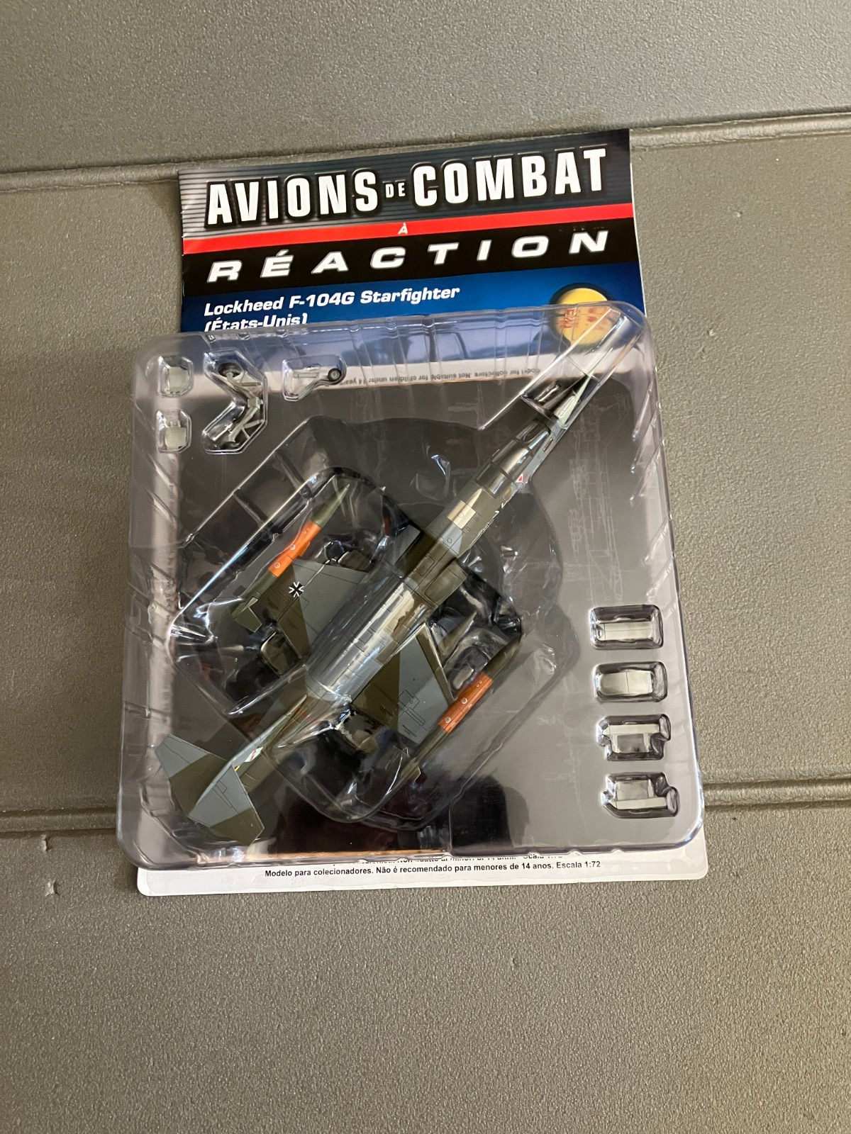 Avion miniature Militaire Combat à Réaction Lockheed F-104G USA Altaya 1/72
