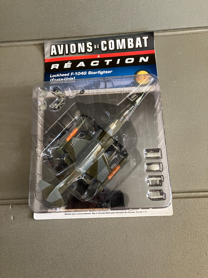 Avion miniature Militaire Combat à Réaction Lockheed F-104G USA Altaya 1/72
