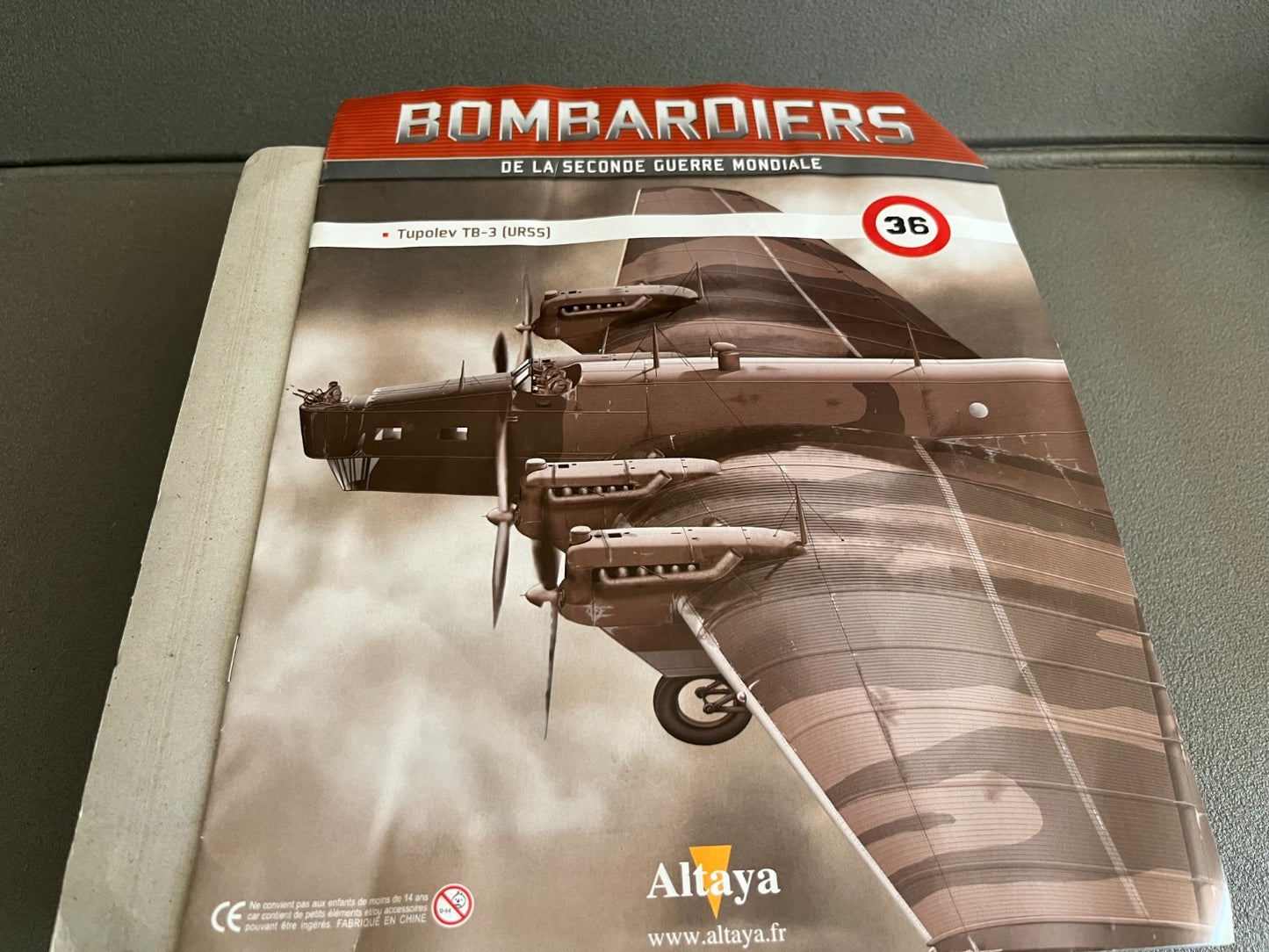 Avion miniature Militaire Bombardier Tupolev TB-3 URSS Altaya 1/72