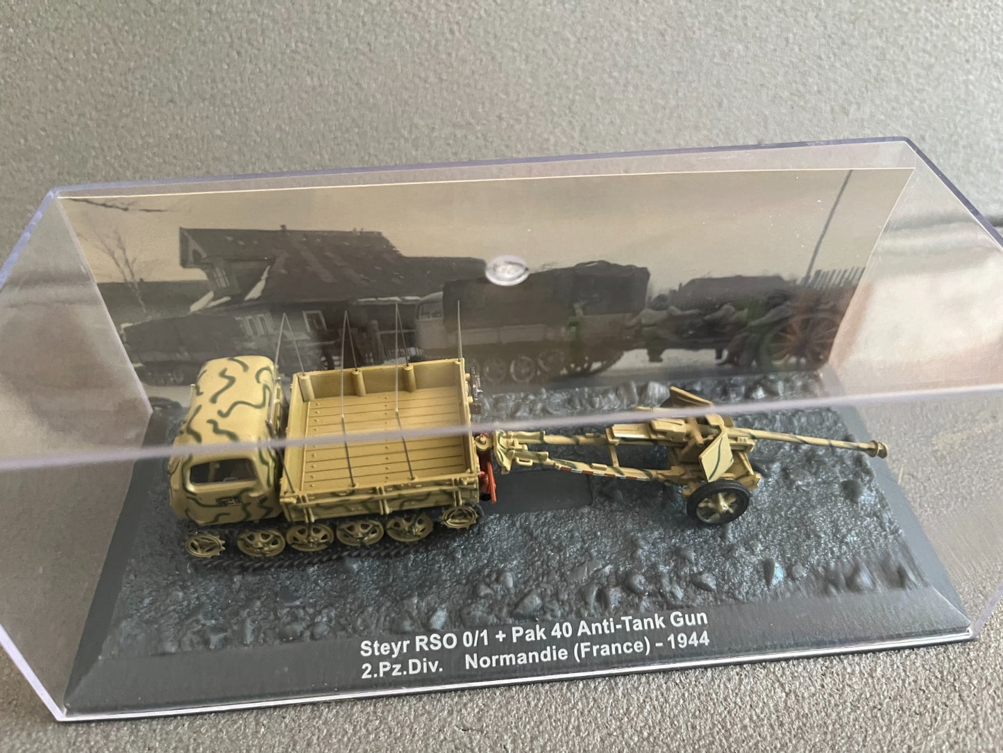 Miniature Militaire Char Tank Blindé Steyr RSO 0/1 + Pak 40 Altaya 1/72