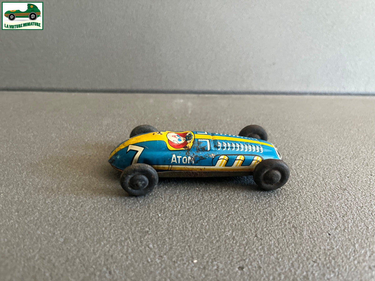 Ancienne Voiture Miniature Métal Tôle Course Atom Made in Japan