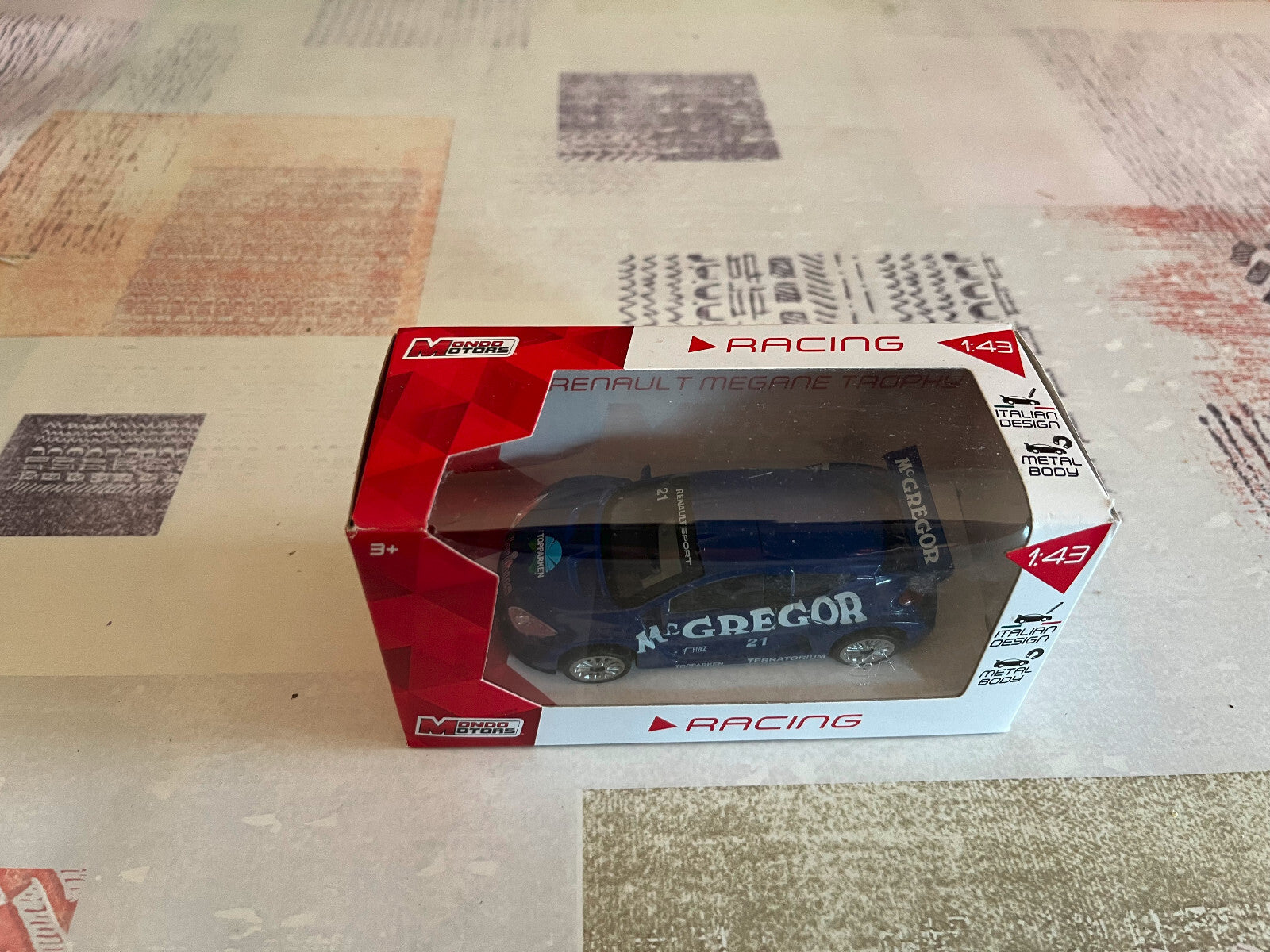 Voiture Miniature Renault Megane Trophy MC Gregor Mondo Motors au 1/43