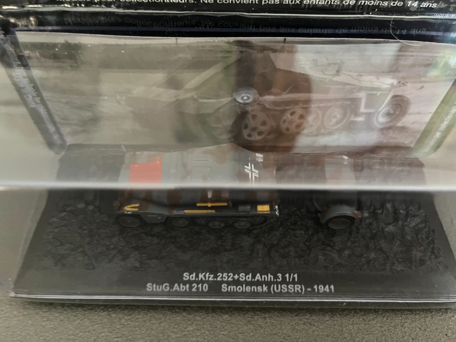 Miniature Militaire Char Tank Blindé Sd.Kfz.252+Sd.Anh.3 1941 Altaya 1/72