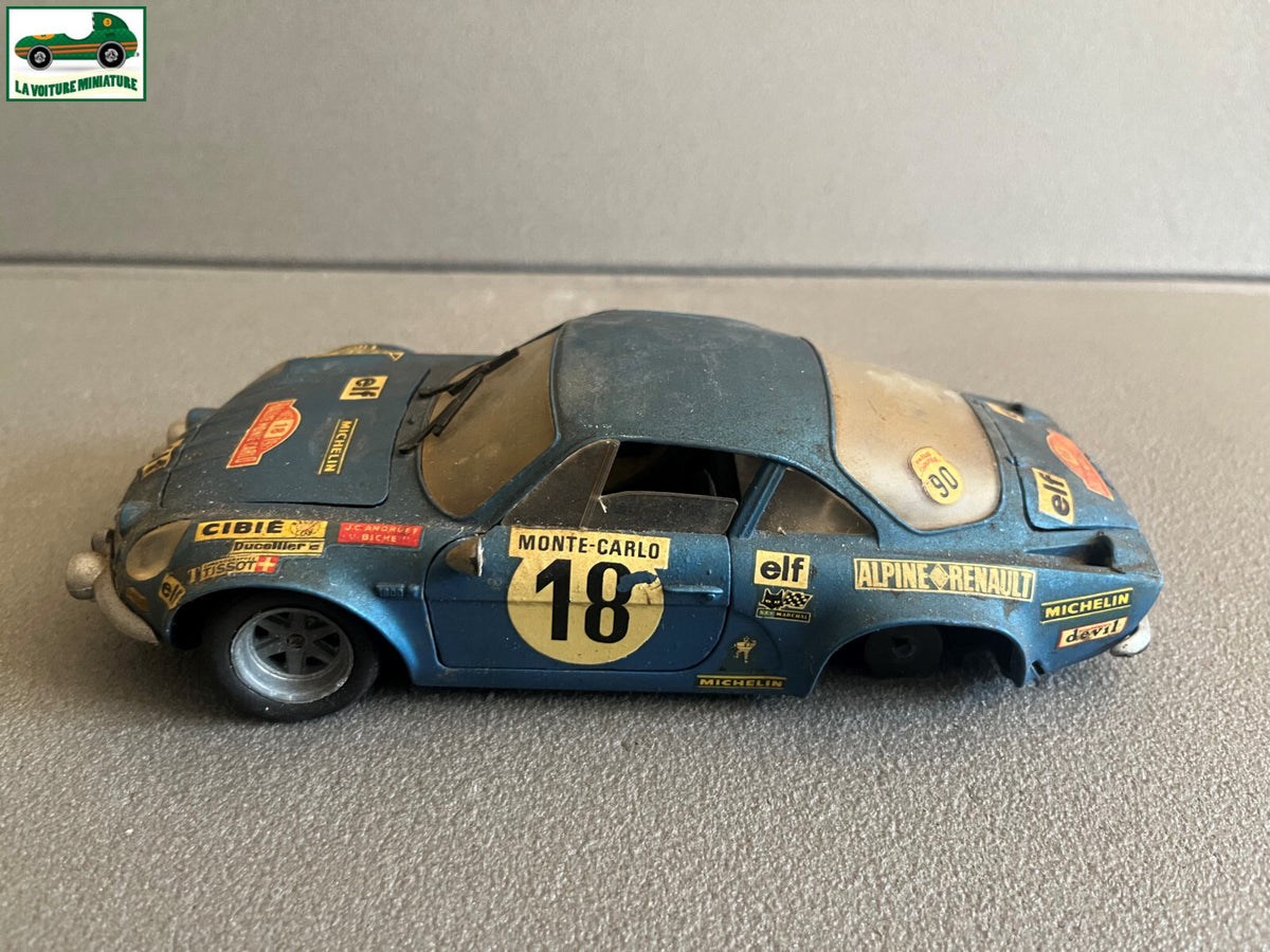 Ancienne Voiture Miniature Renault Alpine 1600 S Champion 1/20 Epave