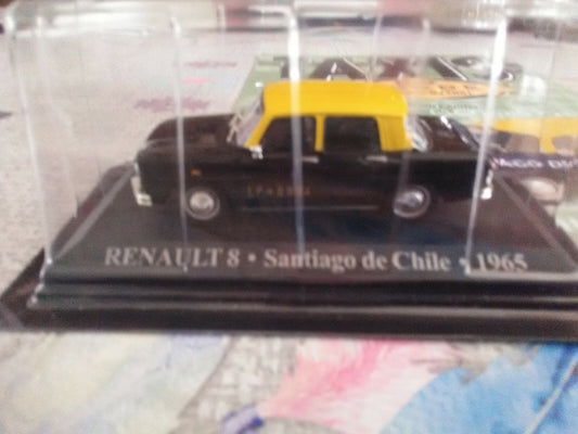 Voiture Miniature Renault 8 Santiago du Chili 1965 Taxi du Monde au 1/43