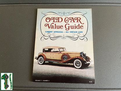 Livre Voiture Automobile Old Car Value Guide Volume 2 Number 4
