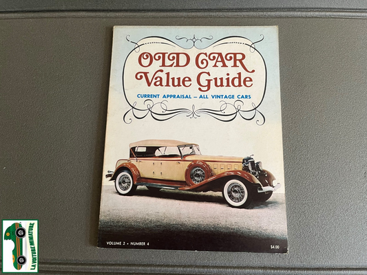 Livre Voiture Automobile Old Car Value Guide Volume 2 Number 4