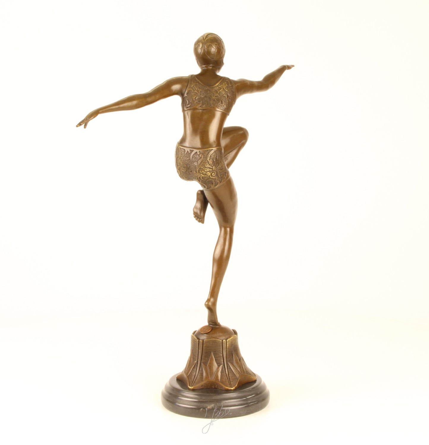 Statue Sculpture Bronze Art Déco Nouveau Danseuse Avec Brio DSBJ-25 Moderne