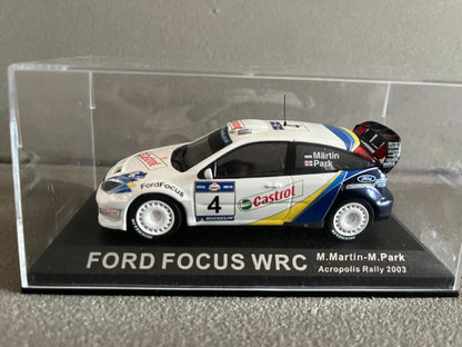 Voiture Miniature Ford Focus WRC Rallye Acropolis 2003 au 1/43