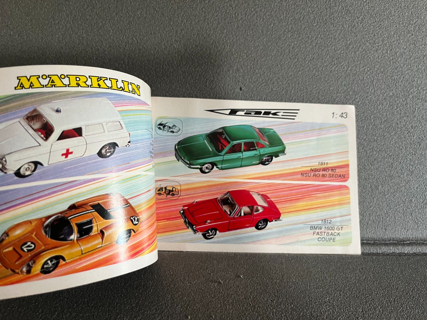 Ancien Dépliant Documentation Catalogue Jouet Voiture Marklin