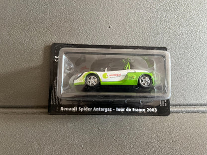 Voiture Miniature Renault Spider Antargaz 2003 Tour de France Vélo Norev 1/43