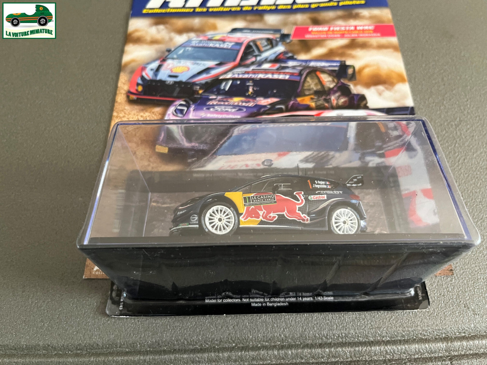 Miniature Ford Fiesta WRC Monte Carlo 2018 Ogier Vainqueur Rallye Altaya 1/43
