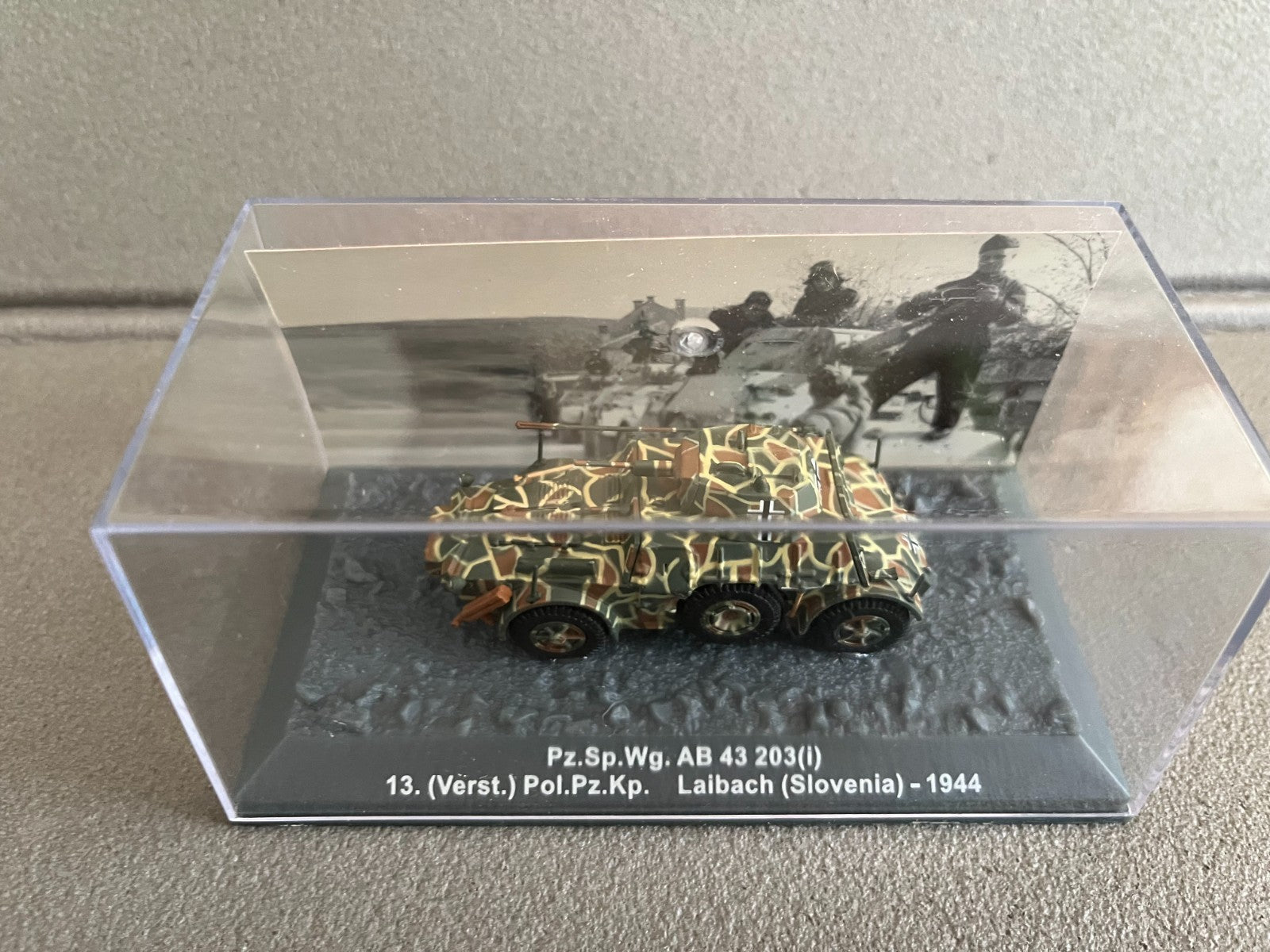 Miniature Militaire Char Tank Blindé Pz.Sp.Wg. AB 43 203 (i) Altaya 1/72