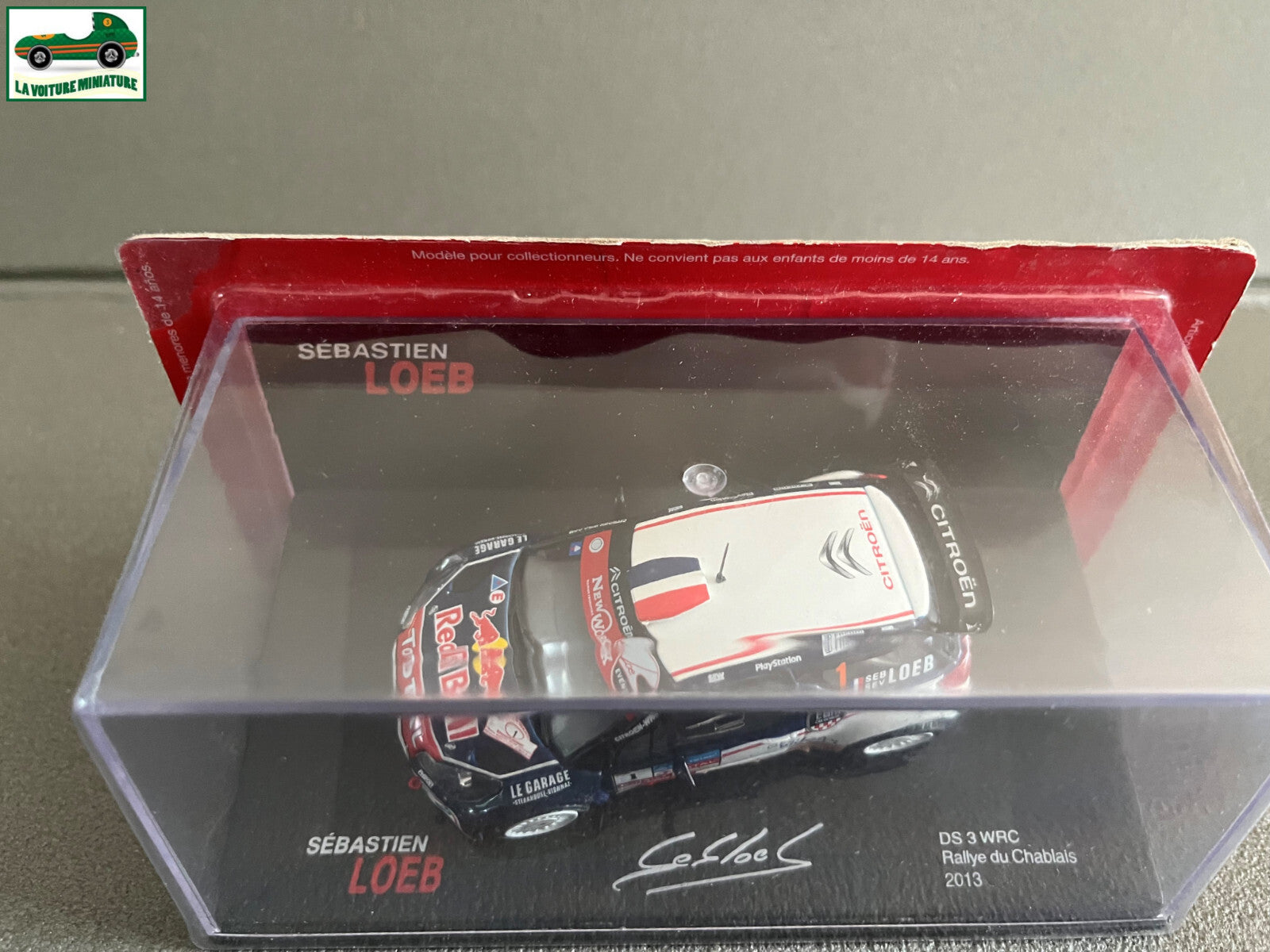 Voiture miniature Citroen DS3 Ds 3 WRC Rallye du Chablais 2013 Loeb 1/43