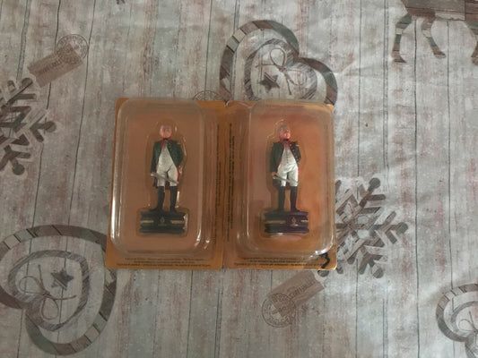 Soldat Plomb Jeu d'échecs Paire Fou Général Koutouzov Napoléon Altaya