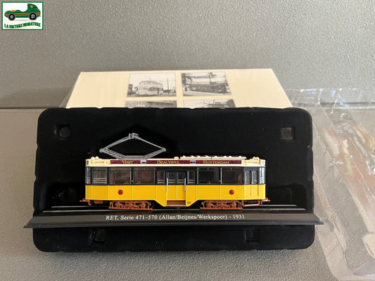 Voiture Miniature Tramway Ret Serie 471-570 1931 Ixo Atlas au 1/87