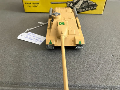 Ancienne Miniature Militaire Blindé Char Russe SU 100 208 Solido France 1/50