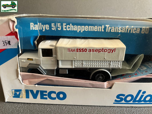 Voiture miniature camion Iveco Rallye team Esso Solido 1/50
