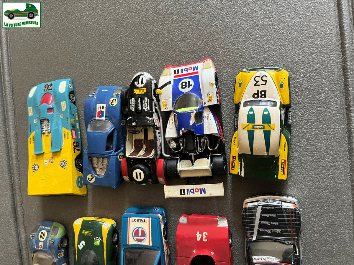 Miniature Lot 15 Voiture Modifiées Repeinte Kit monté  1/43 Défauts Pièces HS
