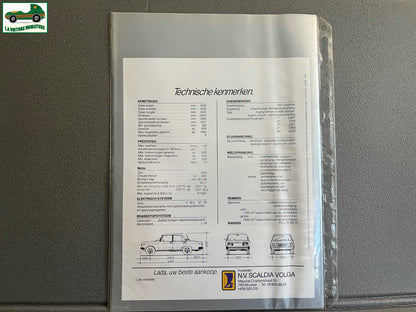 Ancien Dépliant Brochure Documentation Automobile Lada 2107