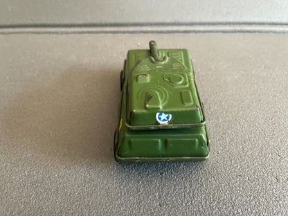 Jouet Ancien Voiture Miniature Militaire Char Tank Blindé 6 roues Gozan Spain