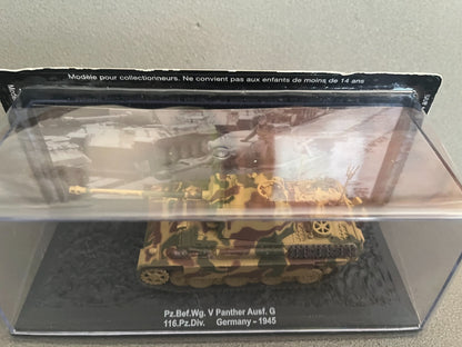 Miniature Militaire Char Tank Blindé Pz.Bef.Wg. V Panther 116 Altaya 1/72
