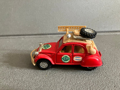 Voiture Miniature friction Citroen 2CV Raid Afrique Mc Toys Macau au 1/38