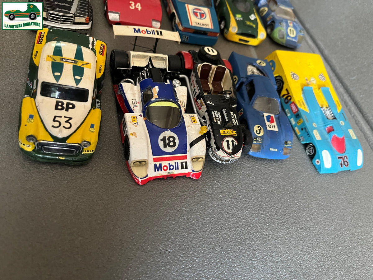 Miniature Lot 15 Voiture Modifiées Repeinte Kit monté  1/43 Défauts Pièces HS