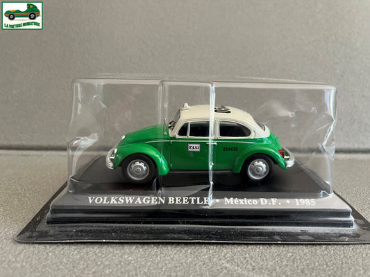 Voiture Miniature Volkswagen Beetle Mexico 1985 Taxi Du Monde au 1/43 Altaya