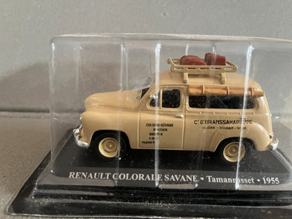 Voiture Miniature Renault Colorale Savane 1955 Taxi Du Monde au 1/43 Altaya