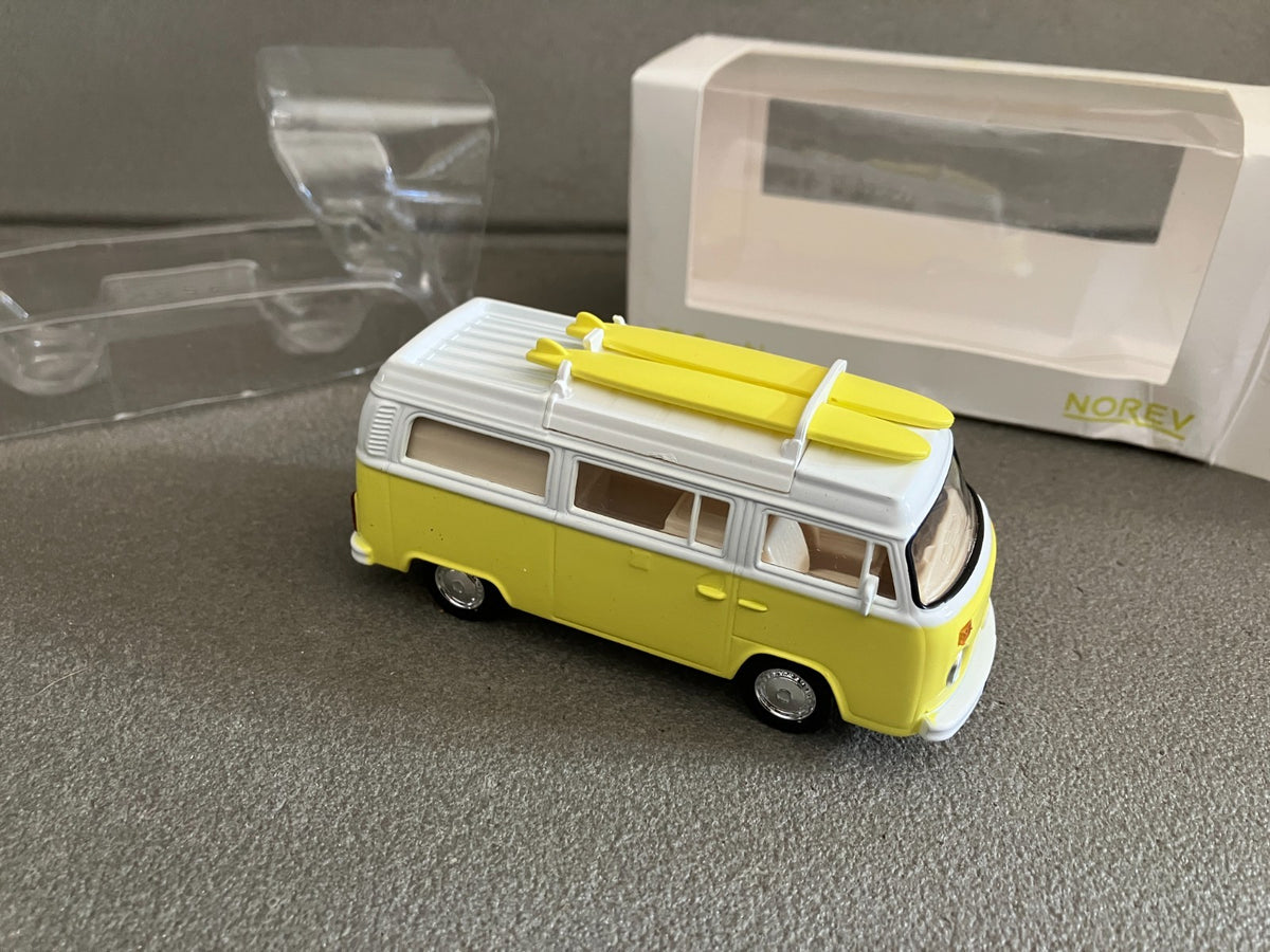 Voiture Miniature Volkswagen Combi T2B Camping Car Van Norev 1/43