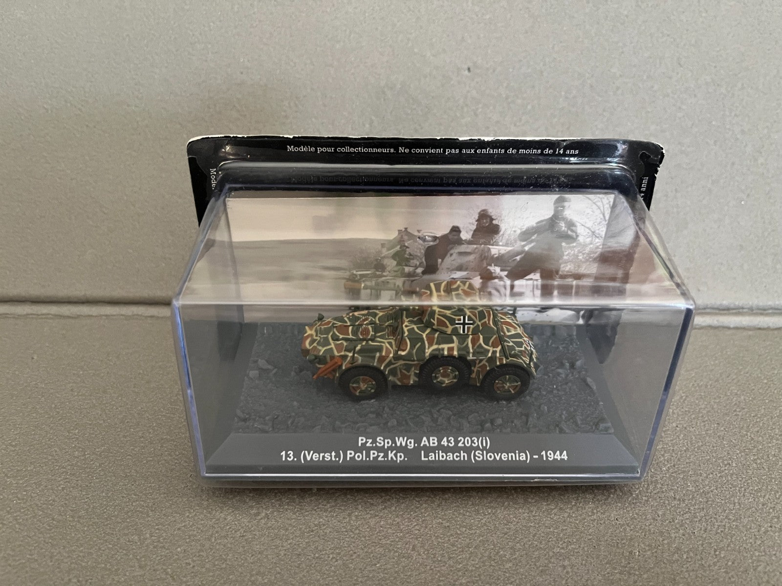 Miniature Militaire Char Tank Blindé Pz.Sp.Wg. AB 43 203 1944 Altaya au 1/72
